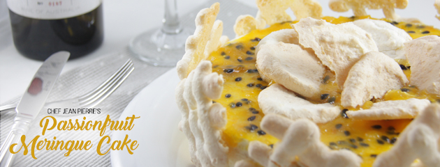 Passion Fruit Meringue Cake