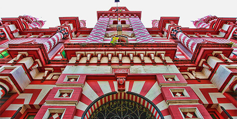 Excursions of Colombo; Jami-Ul-Alftar Mosque in Sri Lanka